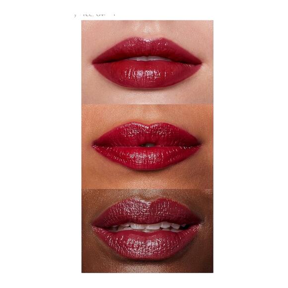 NEW e.l.f. O Face Satin LIPSTICK Long-Lasting Creamy Jojoba Infused OWN IT Red - Picture 6 of 9